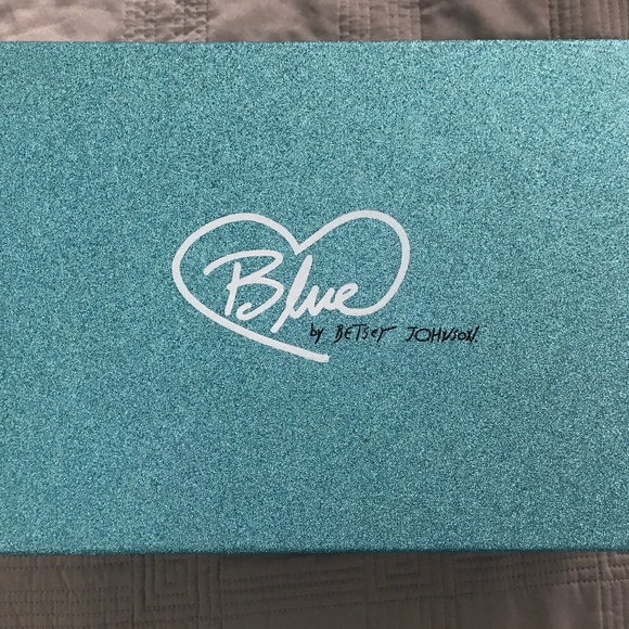 WORN ONCE: Betsey Johnson Blue Heels - Picture 8 of 8